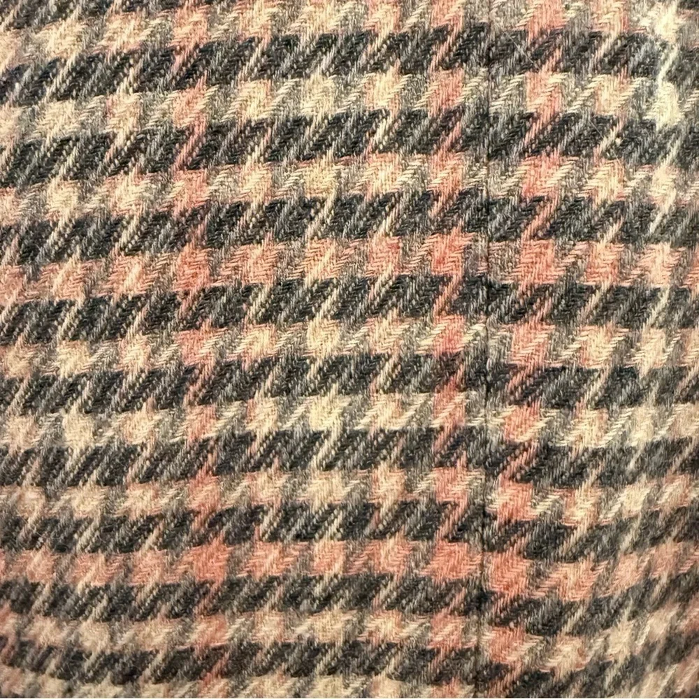 Vintage Pendleton Wool Blazer Size 14 -Pink & Gray Houndstooth plaid Made in USA - Picture 8 of 8